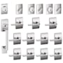 Schlage Century Complete House Door Hardware Package with Latitude Interior Levers and Single Cylinder Exterior Front Door Handleset Bright Chrome