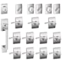 Schlage Century Complete House Door Hardware Package with Merano Interior Levers and Right Handed Exterior Front Door Handleset Bright Chrome