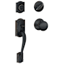 Schlage Camelot Sectional Single Cylinder Keyed Entry Handleset with Plymouth Knob Aged Bronze