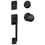 Schlage Century Sectional Single Cylinder Keyed Entry Handleset with Andover Knob Aged Bronze