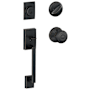 Schlage Century Sectional Single Cylinder Keyed Entry Handleset with Georgian Knob Aged Bronze