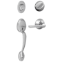 Schlage Plymouth Sectional Single Cylinder Keyed Entry Handleset with Latitude Lever Satin Chrome