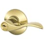 Schlage Accent Right Handed Single Cylinder Keyed Entry Storeroom Door Lever Set Polished Brass