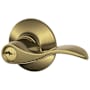 Schlage Accent Right Handed Single Cylinder Keyed Entry Storeroom Door Lever Set Antique Brass