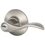 Schlage Accent Right Handed Single Cylinder Keyed Entry Storeroom Door Lever Set Satin Nickel