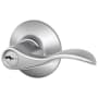 Schlage Accent Right Handed Single Cylinder Keyed Entry Storeroom Door Lever Set Satin Chrome