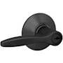 Schlage Delfayo Left Handed Single Cylinder Keyed Entry Door Lever Set with Plymouth Trim Matte Black