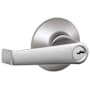 Schlage Elan Single Cylinder Keyed Entry Storeroom Door Lever Set Satin Chrome