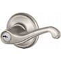 Schlage Flair Right Handed Single Cylinder Keyed Entry Storeroom Door Lever Set Satin Nickel