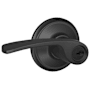 Schlage Merano Left Handed Single Cylinder Keyed Entry Storeroom Door Lever Set Matte Black