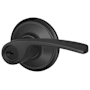 Schlage Merano Right Handed Single Cylinder Keyed Entry Storeroom Door Lever Set Matte Black