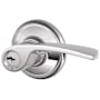 Schlage Merano Right Handed Single Cylinder Keyed Entry Storeroom Door Lever Set Bright Chrome