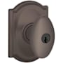 Schlage Siena Single Cylinder Keyed Entry Storeroom Door Knob Set with Decorative Camelot Trim Oil Rubbed Bronze