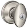 Schlage Siena Storeroom Door Knob Satin Nickel