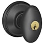 Schlage Siena Storeroom Door Knob Matte Black