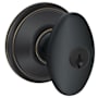 Schlage Siena Storeroom Door Knob Aged Bronze
