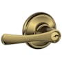 Schlage Avila Single Cylinder Keyed Entry Storeroom Door Lever Set Antique Brass