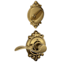 Schlage Accent Right Handed One-Sided Dummy Interior Pack with Brookshire Trim - Exterior Handleset Sold Separately Antique Brass
