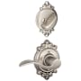 Schlage Accent Right Handed One-Sided Dummy Interior Pack with Brookshire Trim - Exterior Handleset Sold Separately Satin Nickel
