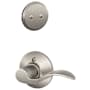 Schlage Accent Left Handed One-Sided Dummy Interior Pack - Exterior Handleset Sold Separately Satin Nickel