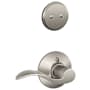 Schlage Accent Right Handed One-Sided Dummy Interior Pack - Exterior Handleset Sold Separately Satin Nickel