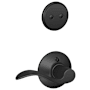 Schlage Accent Right Handed One-Sided Dummy Interior Pack - Exterior Handleset Sold Separately Matte Black
