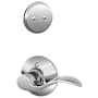 Schlage Accent Left Handed One-Sided Dummy Interior Pack - Exterior Handleset Sold Separately Bright Chrome
