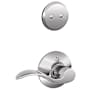 Schlage Accent Right Handed One-Sided Dummy Interior Pack - Exterior Handleset Sold Separately Bright Chrome