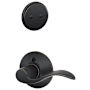 Schlage Accent Left Handed One-Sided Dummy Interior Pack - Exterior Handleset Sold Separately Aged Bronze
