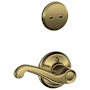 Schlage Flair Right Handed One-Sided Dummy Interior Pack - Exterior Handleset Sold Separately Antique Brass
