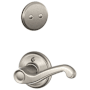 Schlage Flair Left Handed One-Sided Dummy Interior Pack - Exterior Handleset Sold Separately Satin Nickel