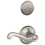 Schlage Flair Right Handed One-Sided Dummy Interior Pack - Exterior Handleset Sold Separately Satin Nickel
