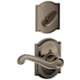 Schlage Flair Right Handed One-Sided Dummy Interior Pack with Camelot Trim - Exterior Handleset Sold Separately Antique Pewter