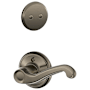 Schlage Flair Left Handed One-Sided Dummy Interior Pack - Exterior Handleset Sold Separately Antique Pewter
