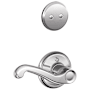 Schlage Flair Right Handed One-Sided Dummy Interior Pack - Exterior Handleset Sold Separately Bright Chrome