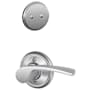 Schlage Merano Left Handed One-Sided Dummy Interior Pack - Exterior Handleset Sold Separately Satin Chrome