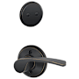 Schlage Merano Left Handed One-Sided Dummy Interior Pack - Exterior Handleset Sold Separately Aged Bronze