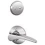Schlage Manhattan Left Handed One-Sided Dummy Interior Pack - Exterior Handleset Sold Separately Bright Chrome