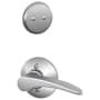 Schlage Manhattan Left Handed One-Sided Dummy Interior Pack - Exterior Handleset Sold Separately Satin Chrome