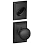 Schlage Plymouth One-Sided Dummy Interior Pack with Addison Trim - Exterior Handleset Sold Separately Matte Black