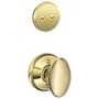 Schlage Siena One-Sided Dummy Interior Pack - Exterior Handleset Sold Separately Polished Brass