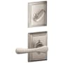 Schlage Avila One-Sided Dummy Interior Pack with Addison Trim - Exterior Handleset Sold Separately Satin Nickel