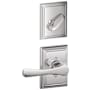 Schlage Avila One-Sided Dummy Interior Pack with Addison Trim - Exterior Handleset Sold Separately Bright Chrome