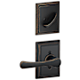 Schlage Avila One-Sided Dummy Interior Pack with Addison Trim - Exterior Handleset Sold Separately Aged Bronze