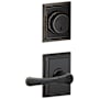 Schlage Avila Single Cylinder Keyed Entry Door Lever Set and Addison Deadbolt Combo with Addison Rose Aged Bronze