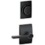 Schlage Latitude Single Cylinder Keyed Entry Door Lever Set and Century Deadbolt Combo with Century Rose Aged Bronze