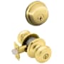 Schlage Georgian Single Cylinder Keyed Entry Door Knob Set and Deadbolt Combo Polished Brass