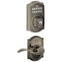 Schlage Camelot Single Cylinder Electronic Keypad Deadbolt with Passage Accent Lever and Decorative Camelot Trim Antique Pewter