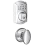 Schlage Camelot Single Cylinder Electronic Keypad Deadbolt with Passage Siena Knob Satin Chrome