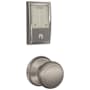 Schlage Encode WiFi Enabled Electronic Keypad Deadbolt with Century Trim and Andover Knob Set Satin Nickel